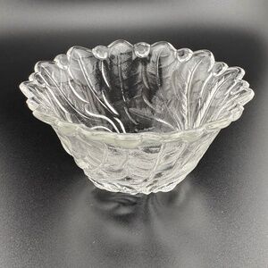 Vintage Indiana Glass Wild Rose Sherbet Small Candy Nut Dish Footed